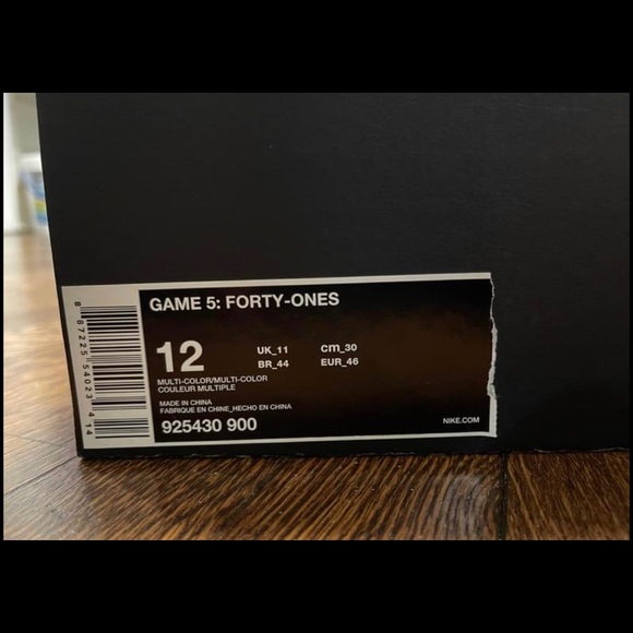 LEBRON FOUR WINS GAME 5 FORTY ONES SIZE 12 main image 6